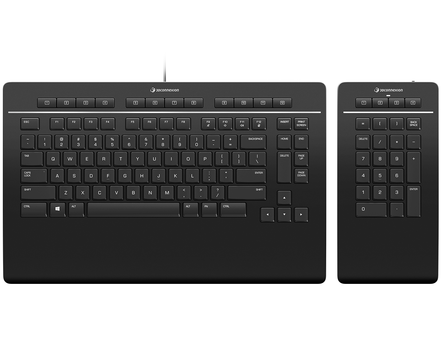 3Dconnexion Keyboard Pro with Numpad, US (QWERTY)